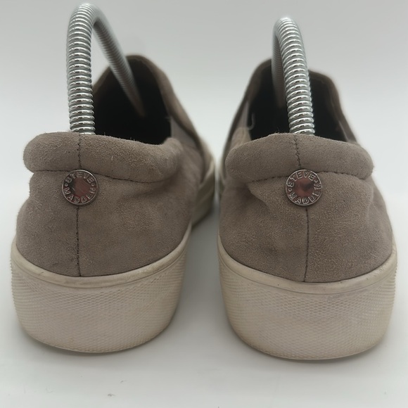 Steve Madden Tan Suede Slip-On Sneakers Womens Size 8.5 - Picture 6 of 13